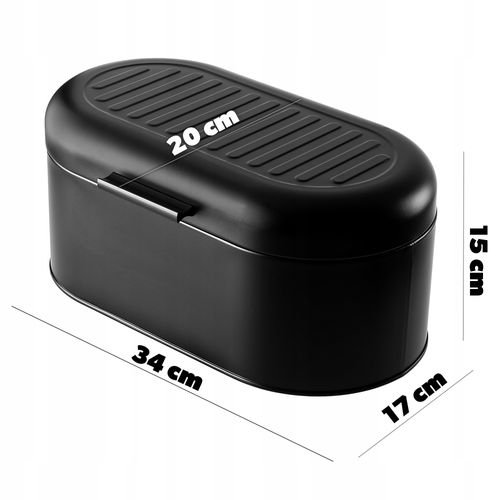 Chlebak Pojemnik Na Pieczywo Chleb Duży Stalowy na Arena.pl