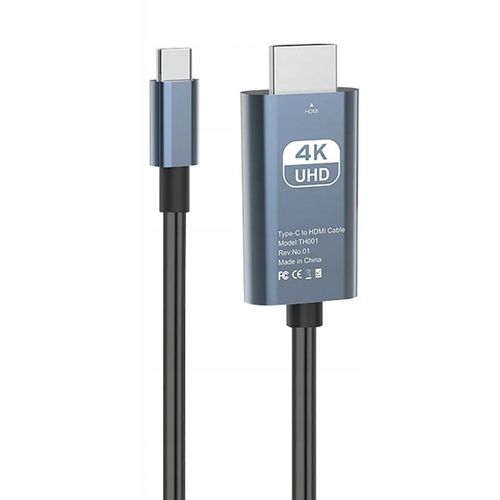 KABEL ADAPTER USB-C 3.1 TYP C DO HDMI 4K PRZEWÓD MHL WIREWAY WW410213 1,8m na Arena.pl