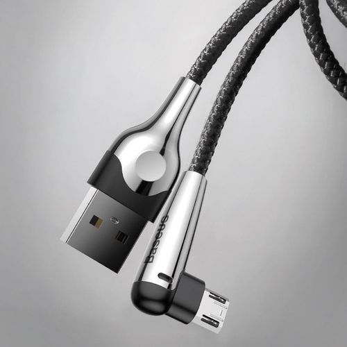 Kątowy kabel micro USB Baseus Sharp Bird 1.5A 2m (czarny) na Arena.pl