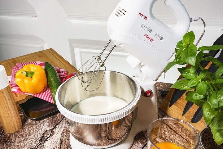 Mikser ręczny z misą biały MPM MMR-21Z zdjęcie 11