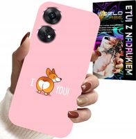 ETUI DO OPPO RENO8 T 4G - ŚMIESZNE WZORY I LOVE YOU PIESEK OBUDOWA
