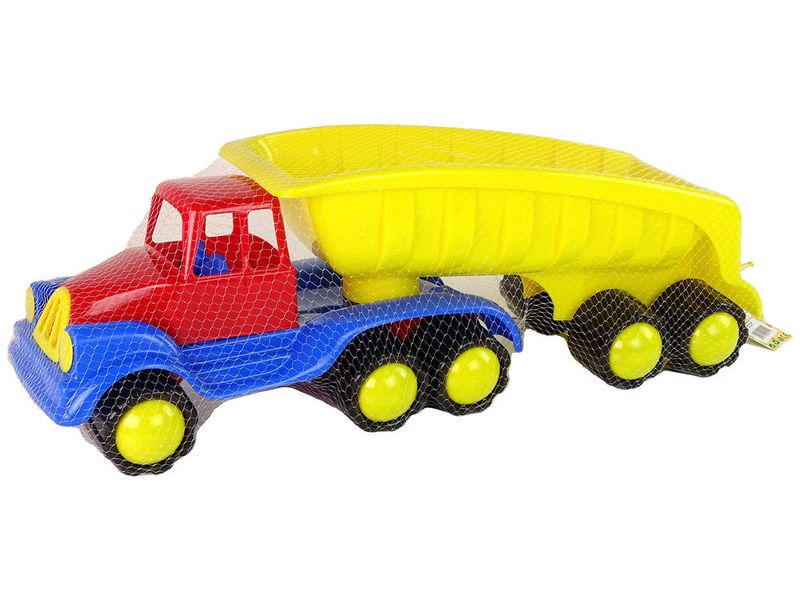 Duży Samochód z Naczepą 45cm Żółty zdjęcie 3
