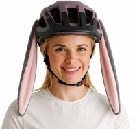 USZY KRÓLIKA ozdoba na kask rowerowy na motor rower hulajnogę narty rzepy