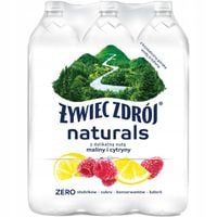 Żywiec Zdrój Naturals Napój z delikatną nutą maliny i cytryny 1,2 l x