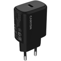 CANYON Ładowarka sieciowa OnCharge 200 20W 1xPD EU Czarna