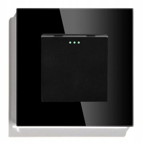 WŁĄCZNIK WYŁĄCZNIK ŚWIATŁA SZKLANY POJEDYNCZY SCHODOWY CZARNY na Arena.pl