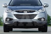 Hyundai Tucson - Chromowane Listwy Grill Chrom Atrapy Zderzaka Tuning