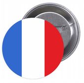 Przypinki buttony FLAGA FRANCJA znaczki z grafiką