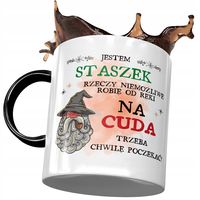 Kubek Czarny Dla Stanisława Staszka Kolegi Męża Z Nadrukiem Ze Zdjęciem