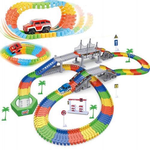 MAGICZNY TOR SAMOCHODOWY ŚWIECĄCY 200 el AUTO MOST GLOW TRACKS na Arena.pl