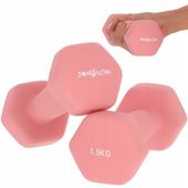 HANTELKI DO ĆWICZEŃ MIĘŚNI TRENINGU FITNESS 2X1,5 KG CIĘŻARKI HANTLE ZESTAW