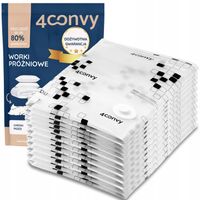 4CONVY 11 szt. MOCNE worki próżniowe małe 40x60 na ubrania bluzy bezpieczne