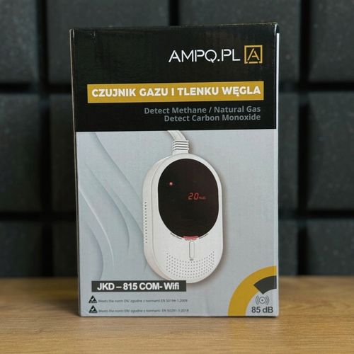 Czujnik Detektor Tlenku Węgla Czadu Gazu CERTYFIKOWANY LCD z WIFI na Arena.pl