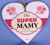 serce do zawieszenia 15x17cm  dla super mamy....tv1036
