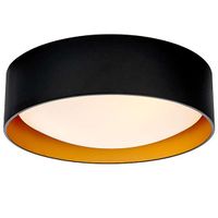Plafon LAMPA sufitowa VERO 30447301 Kaspa okrągła OPRAWA natynkowa czarna