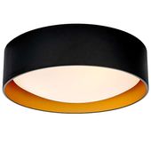 Plafon LAMPA sufitowa VERO 30447301 Kaspa okrągła OPRAWA natynkowa czarna