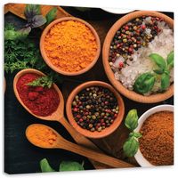 Obraz na płótnie, Przyprawy kuchenne 40x40 40x40