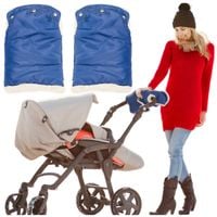 Mufka do wózka rękawice granatowe STARKY