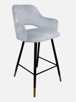 Hoker krzesło barowe Milano podstawa czarna/złota MG39