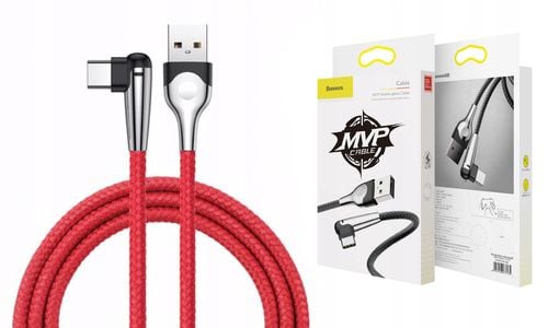 BASEUS Kabel kątowy Kąt USB-C MVP 3A 100cm 1M na Arena.pl