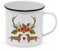 Kubek emaliowany - Waltraut & Walter Happy Metal Mug