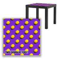 BLAT SZKLANY IKEA LACK Cytryny z Twoim napisem 55x55cm 008b