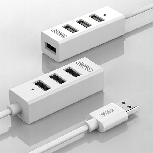 Adapter Unitek HUB 4xUSB 2.0 mini biały na Arena.pl