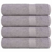 Ręczniki kąpielowe 4 szt. Szare 100x150 cm 360 gsm 100% bawełna