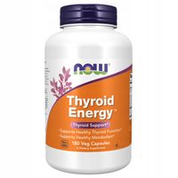 NOW Foods Thyroid Energy 180 Kapsułek Wegańskich Zdrowie Tarczyca Jod Cynk