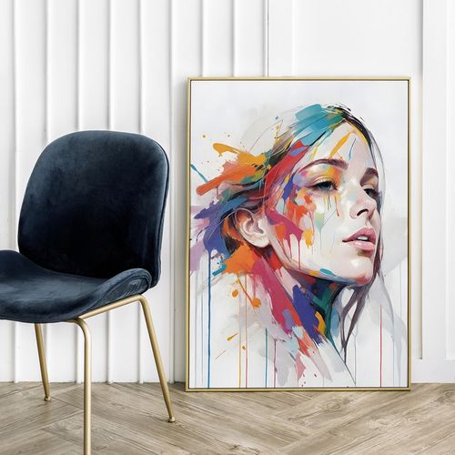 Plakat portret farba abstrakcja 50x70 cm na Arena.pl