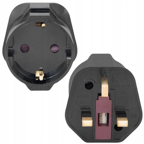 2x ADAPTER PODRÓŻNY PRZEJŚCIÓWKA UK GNIAZDO EU ANGLIA POLSKA SCHUKO na Arena.pl