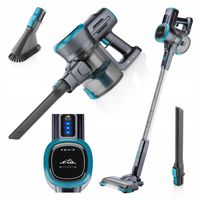 Odkurzacz AKUMULATOROWY pionowy CYKLONOWY 2w1 Eta Fenix Blue LED 25.2V