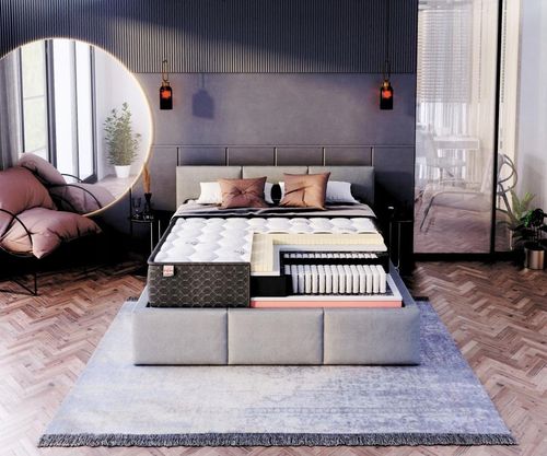 MATERAC PREMIUM COMFORTOWY 90x200 25 LATEKS PERFOROWANY VISCO MULTIPOCKET na Arena.pl