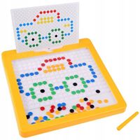 Tablica Magnetyczna MagPad Mozaika Montessori Układanka Guziczki + Szablony
