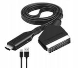 Kabel adapter konwerter z SCART do Euro HDMI telewizor ma Euro źródło