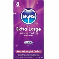 skins extra large 12 szt. - prezerwatywy powiększone, bez zapachu lateksu