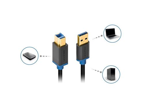 Przewód deleyCON 3m USB 3.0 Super Speed na Arena.pl