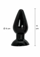 hidden desire extreme buttplug medium 11 cm anatomiczny czarny