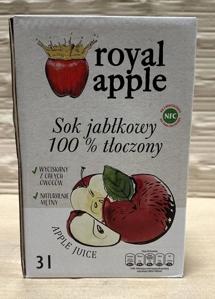 Royal Apple 3L Sok 100% jabłkowy zdjęcie 1