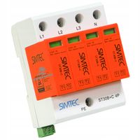 Ogranicznik przepięć warystorowy typ 1+2 4P 230V IP20 Simet 85201010