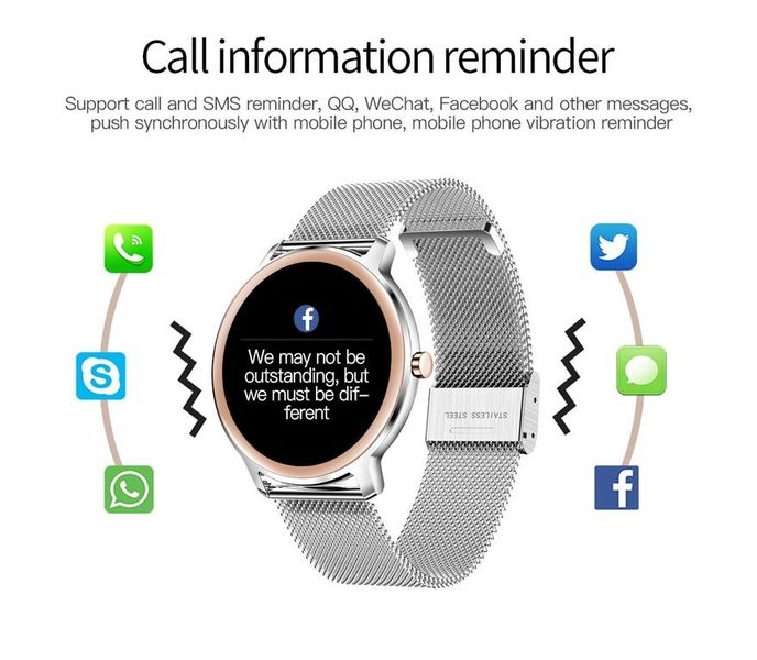 SMARTWATCH DAMSKI Rubicon RNBE66 - WŁASNE TARCZE (sr014a) zdjęcie 15