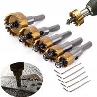 OTWORNICE WIDIOWE DO METALU STALI 5szt 16-30mm