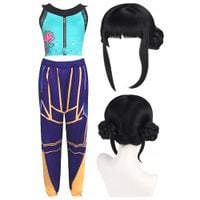 STRÓJ ZOEY DEMON HUNTERS HUNTRIX PERUKA ZOEY KPOP ŁOWCZYNIE DEMONÓW 140/150