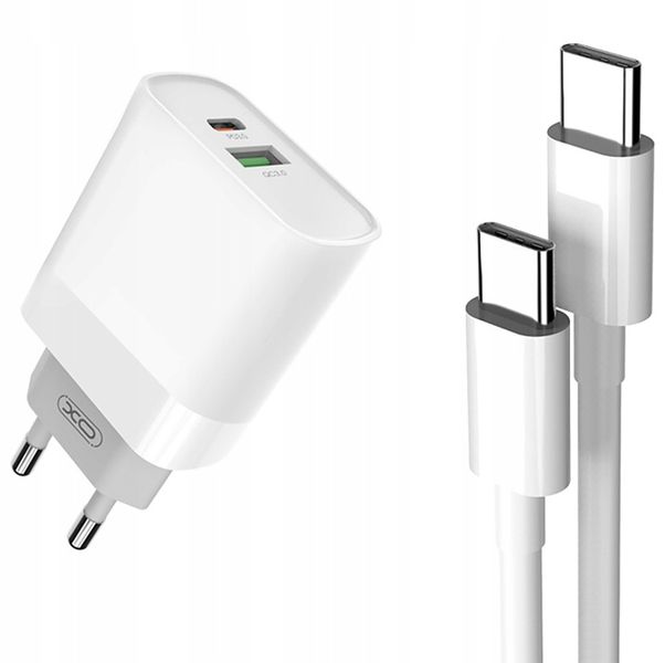 SZYBKA Ładowarka QC 3.0 20W PD USB TYP-C + KABEL zdjęcie 1