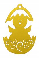 5. Zawieszka ażurowa jajko święta WIELKANOC kurka