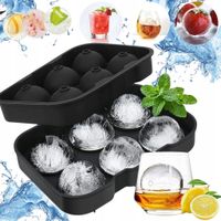 2X FORMA SILIKONOWA DO KUL LODU KULE DO WHISKEY DRINKÓW DUŻE KOSTKI LODOWE