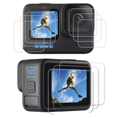 Szkło Hartowane do GoPro Hero 9 10 11 12 13 9H Ochrona Ekrany Obiektyw 6szt