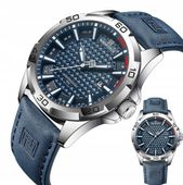 ZEGAREK MĘSKI NAVIFORCE CASUAL SPORT SKÓRZANY PASEK DATOWNIK NEOBRITE