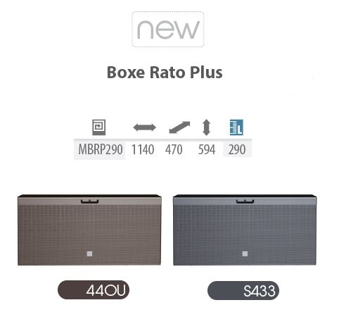 Skrzynia Ogrodowa BOXE RATAN PLUS 2w1 Ciemny brąz - UMBRA na Arena.pl