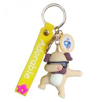 brelok do kluczy  tańczący mops brl283